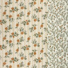 Printed Quilted Double Gauze LINA 1J / MADELEINE 1J Latte / Ecru